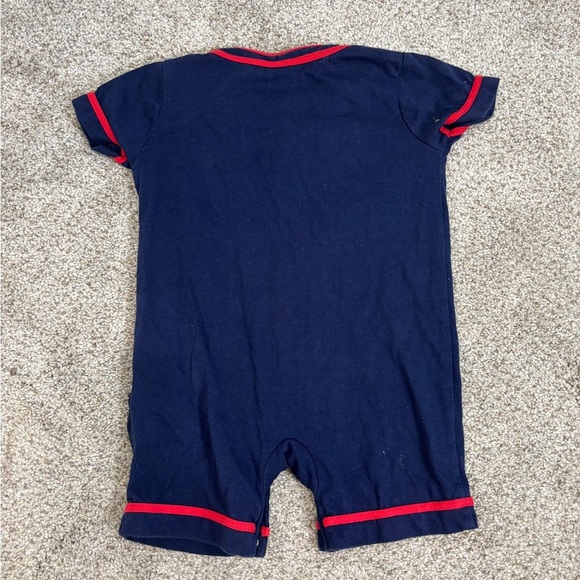 BOSTON RED SOX BLUE ONE-PIECE BABY TODDLER 3-6 MONTHS MLB GENUINE MERCHANDISE - Picture 2 of 5